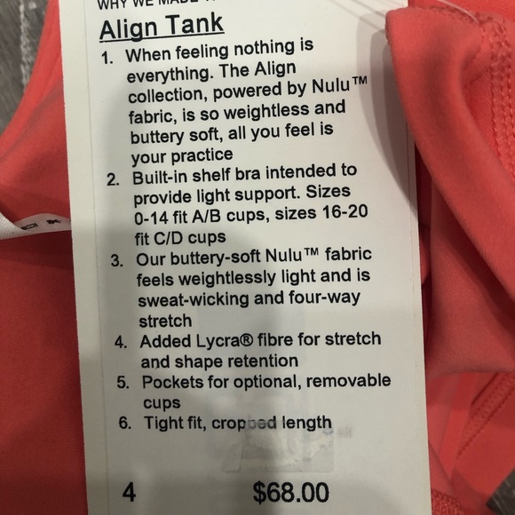 Lululemon Align Tank - Picture 3 of 4